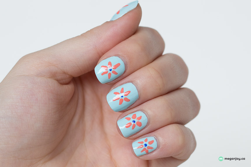 Spring Flower Nails with Essie