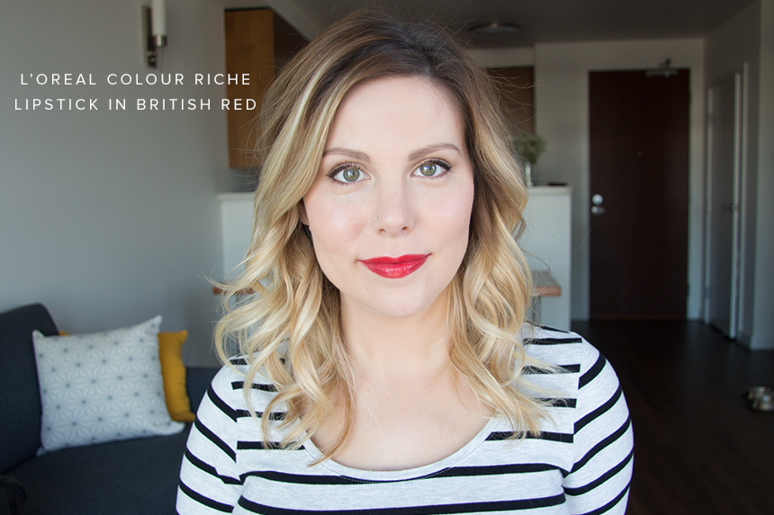 loreal lipstick british red review
