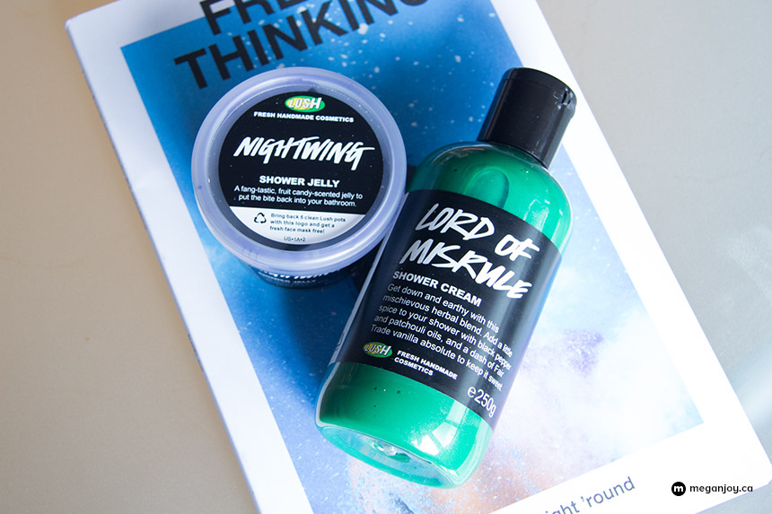 Lush Halloween Releases: Nightwing Shower Jelly & Lord of Misrule Shower Cream