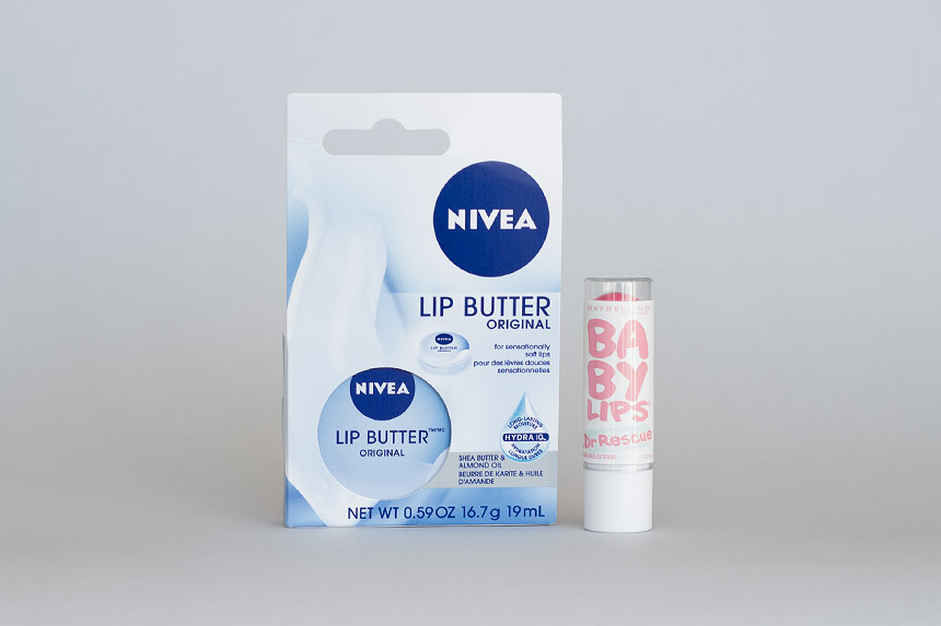 nivea-lip-butter, original, babylips, dr-rescue, pink-me-up