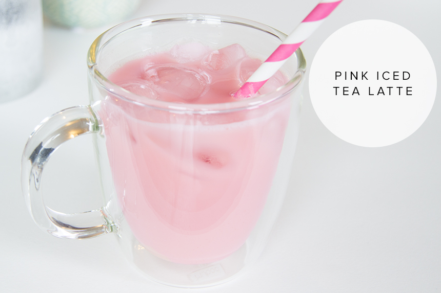 Pink Iced Tea Latte