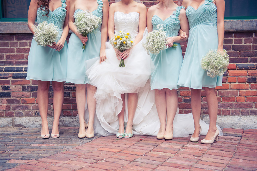 nude shoes with wedding dress